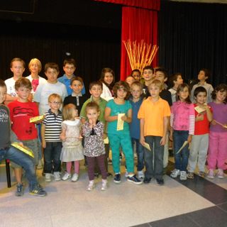 La premiazione die bimbi partecipanti a Ormea in fiore