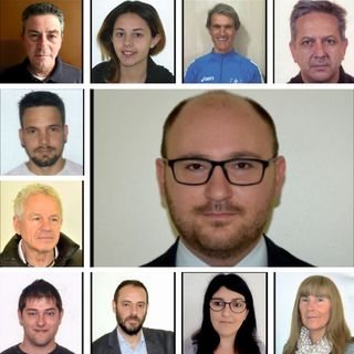 I componenti della lista di Emanuele Vaudano