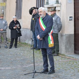 Il sindaco Paolo Renaudi nella celebrazione del 2023