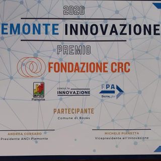 Boves riceve il premio Piemonte Innovazione Boves riceve il premio Piemonte Innovazione