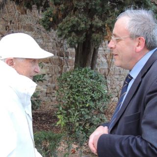 Il presidente Csv Giorgio Groppo incontra a Roma il Papa Emerito Joseph Ratzinger