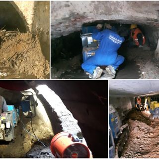 Alcune immagini delle operazioni di pulizia del bedale