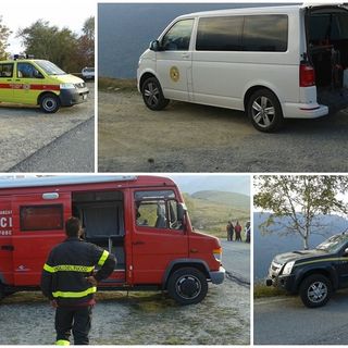 Il campo base delle ricerche di ieri