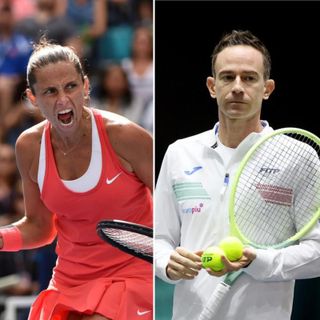 Da sinistra: Roberta Vinci e Filippo Volandri
