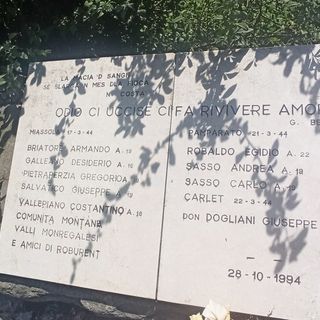 Roburent, l'omaggio delle associazioni "Savin" e "Cordero Lanza di Montezemolo” al memoriale partigiano Roburent, l'omaggio delle associazioni "Savin" e "Cordero Lanza di Montezemolo” al memoriale partigiano