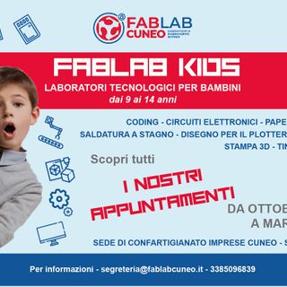 Tornano i FabLab Kids, laboratori tecnologici per bambini