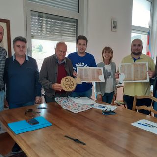I giovani argentini in visita presso il Comune