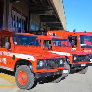 I mezzi in dotazione ai Vigili del fuoco di Barge