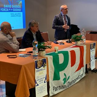 Ampia partecipazione a Mondovì per l'evento del Circolo PD Mondovì dedicato a David Sassoli