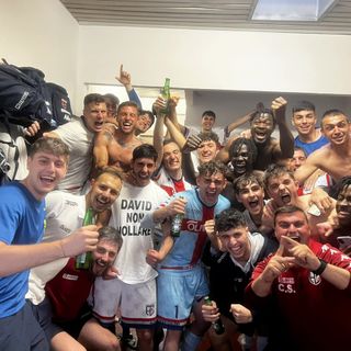 La festa dell'Alba Calcio promossa in serie D