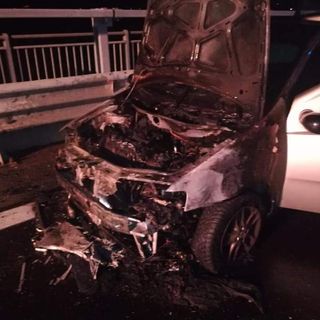 Cuneo: in serata auto in fiamme lungo la Est-Ovest