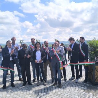 Inaugurata a Rocca Cigliè la nuova piazza &quot;Balcone di Langa&quot;