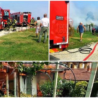 L'intervento dei Vigili del fuoco