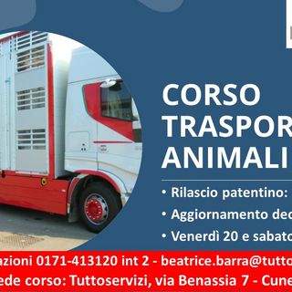 Iscriviti al corso "Conducenti trasporto animali vivi"