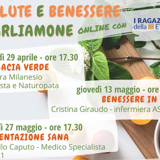 Salute e Benessere: parliamone online con i “Ragazzi della III età” della Valle Stura Salute e Benessere: parliamone online con i “Ragazzi della III età” della Valle Stura