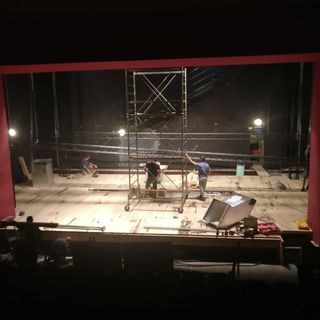 Saluzzo, Teatro Magda Olivero,i  lavori per il rifacimento del palco