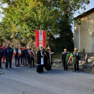 Celebrazioni del IV Novembre a Lesegno, con un ricordo all'alpino Bruno Roà