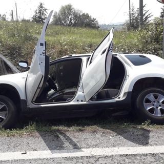 L'auto coinvolta nell'incidente