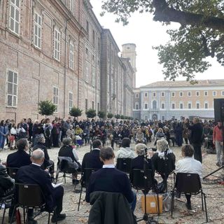 Un momento dell'esibizione a Torino