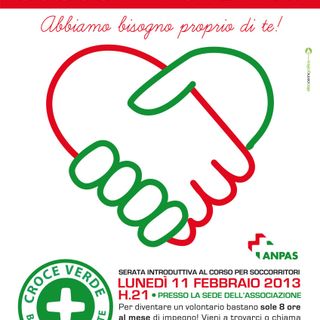 La Croce Verde di Bagnolo Piemonte ricerca nuovi volontari