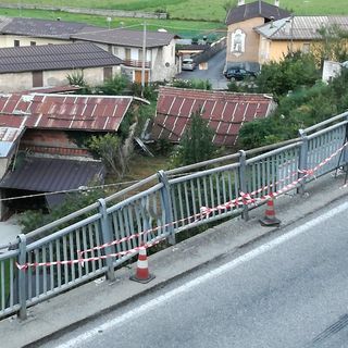 Immagine di repertorio del punto in cui i mezzi hanno impattato