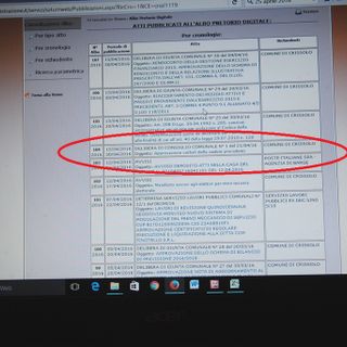 All’albo pretorio online di Crissolo c’è già una delibera del Consiglio Comunale di giovedì 21 aprile prossimo