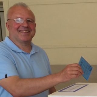 Claudio Cussa al voto