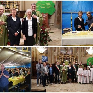 Festeggiamenti a San Chiaffredo di Busca per Don Mauro e Suor Maddalena Festeggiamenti a San Chiaffredo di Busca per Don Mauro e Suor Maddalena
