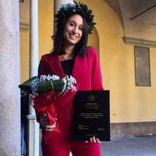 La giovane Eleonora Enria, autrice della tesi sulle Confraternite braidesi