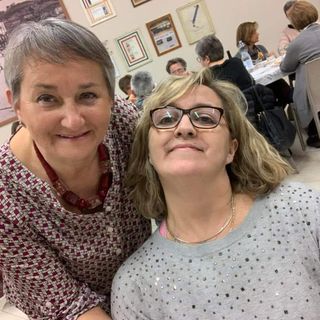 La compianta Francesca Napoli con Norma Costantino, presidente di Noi come Te
