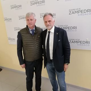 Il ministro del turismo Massimo Garavaglia a Savigliano in sostegno di Gianluca Zampedri