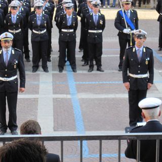 I vigili garessino alla cerimonia di premiazione