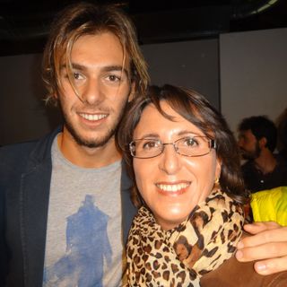 Nella foto il campione di nuoto Gregorio Paltrinieri con Silvia Gullino