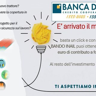 Banca di Boves: la tua sicurezza è importante - Bando INAIL