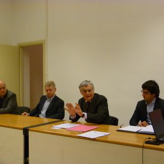 Da sinistra: Maurizio Marello, Sergio Taricco, Olindo Cervella, Nicola Drocco (© targatocn.it)