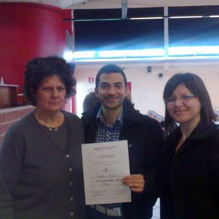 La consegna dell'attestato Gold