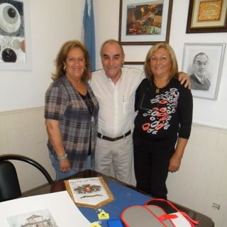 Héctor Pagani con Ketty Tamburello e Norma Niero