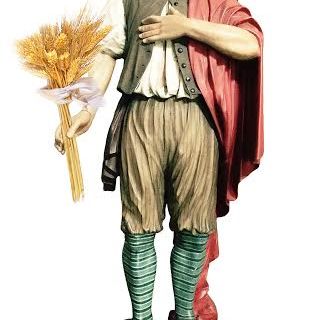 Verzuolo: la statua policroma di Sant'Isidoro