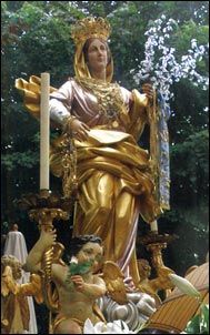 Statua della Madonna dei fiori da Bra a Corral de Bustos