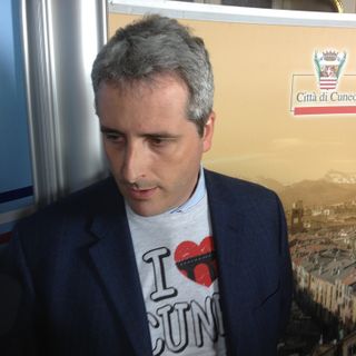 Federico Borgna il giorno della vittoria alle elezioni