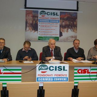 La conferenza stampa alla FNP CISL (©targatocn.it)