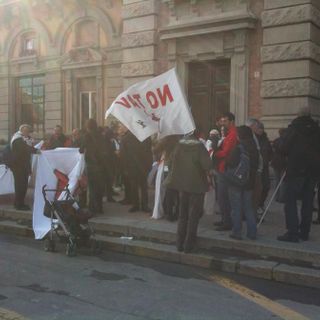 La protesta dei No Tav a Cuneo