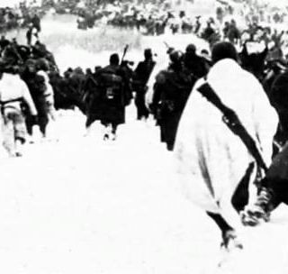 Immagine di repertorio della ritirata di Russia