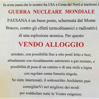 Il volantino apparso in paese