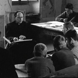 La scuola di don Milani a Barbiana- Foto storica di repertorio