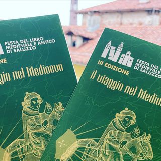 Festa del libro medioevale e antico a Saluzzo. Foto tratta dal profilo facebook del sindaco Mauro Calderoni