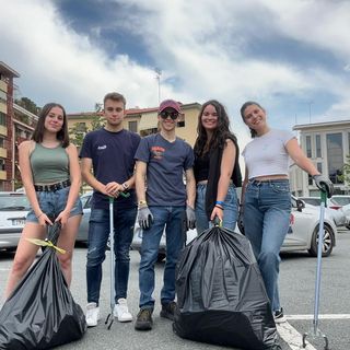 Giovani Rotarac Monviso e Interac Saluzzo impegnati nella pulizia di aree verdi a Saluzzo