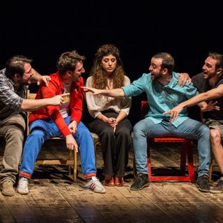 Una immagine di scena dello spettacolo "Sempre domenica"