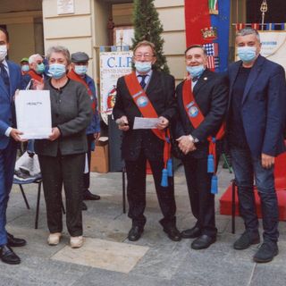 La presidente del Centro anziani di Moretta al raduno regionale La presidente del Centro anziani di Moretta al raduno regionale