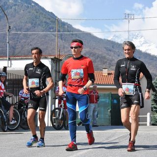 Un'immagine del Fitwalking del Monviso 2014